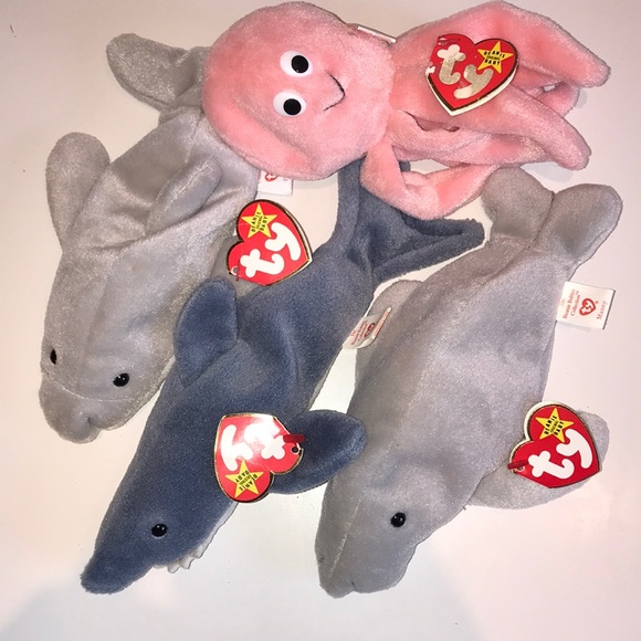 4 rare Ty Beanie Babies - Picture 1 of 11